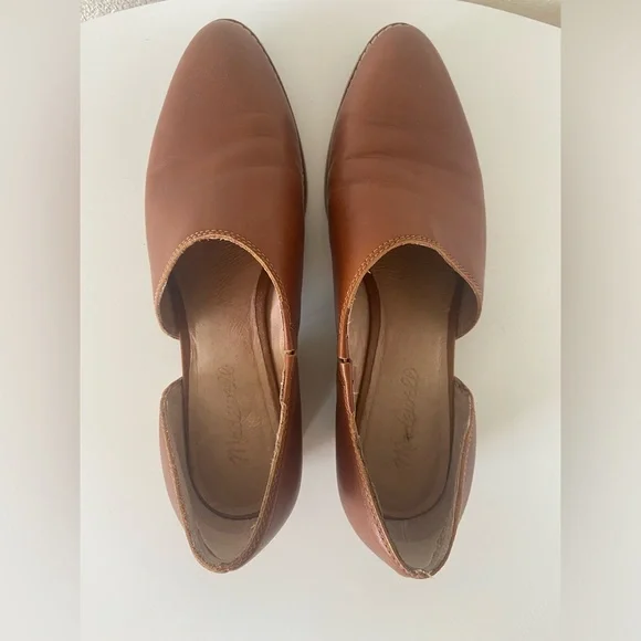 Madewell Lucy Asymmetrical in Leather English Saddle - Picture 3 of 8